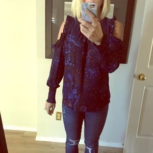 LOFT cold shoulder blouse